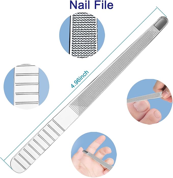 Cuticle Trimmer with Cuticle Pusher, 7PCS Professional Cuticle Remover Cutter Nippers Clippers and Premium Stainless Steel Durable Manicure Tools Kit for Toenails and Fingernails