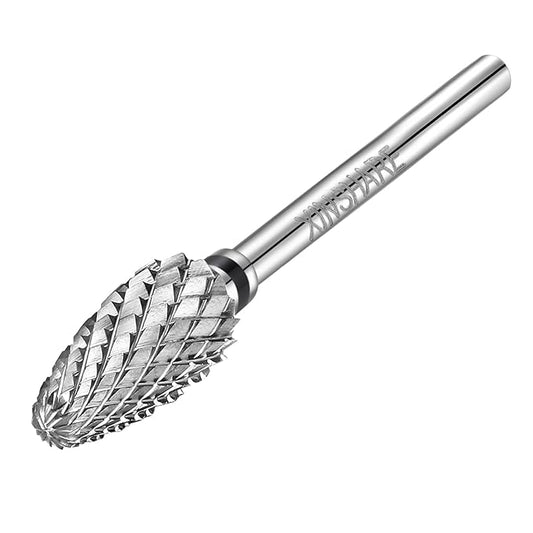 Nail Drill Bits 3/32" Carbide Professional Safety Tungsten Nail File Cone Drill Bit for Acrylic Nail Gel Cuticle cleaner Manicure Pedicure Nail Polishing, Beginner Salon, Extra Coarse