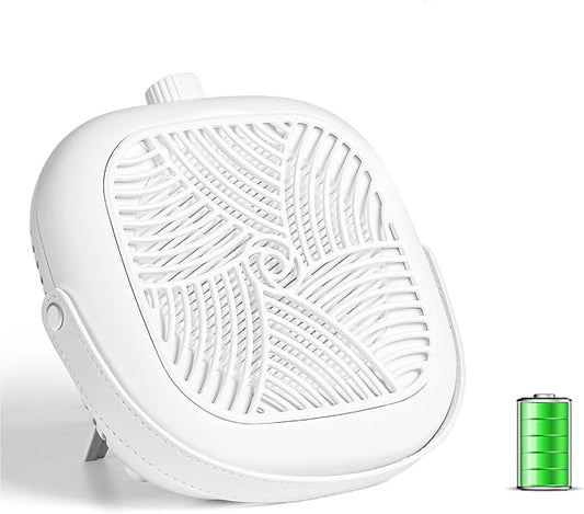 Mini Rechargeable Nail Dust Collector, Small Quiet & Cordless Vacuum Nail Tech Fan Dust Collector, 60° Standing Design for Nail Art, 600Pa, Low Noise, Salon and Home Use