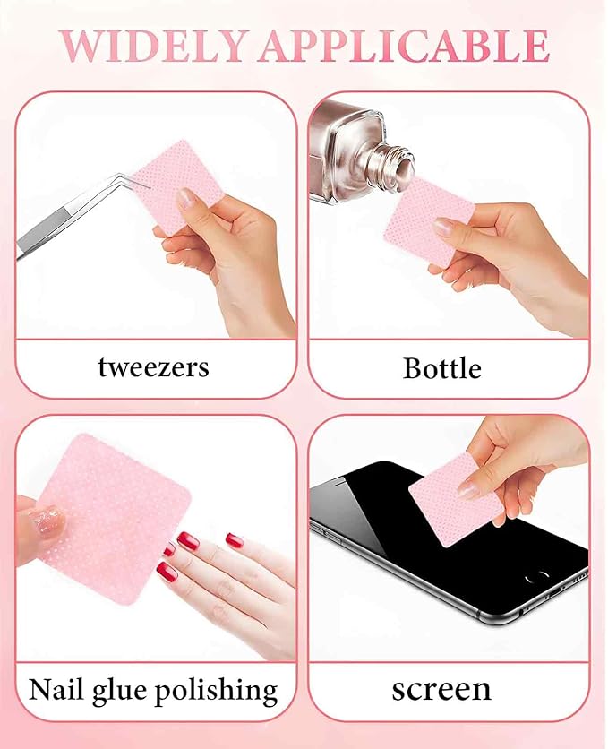 2000PCS Nail Wipes for Gel Nails Lint Free, Pads Toallitas Sin Pelusa Para Uñas