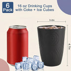 Wheat Straw Cups 6 PCS - 16 OZ Drinking Glasses - Image 3