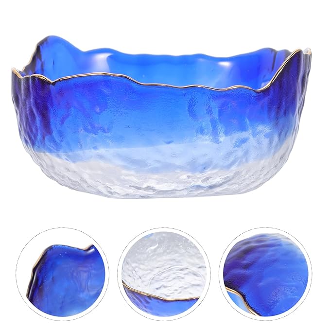 Glass Nail Soaking Bowl, Manicure Hand Soak Bowl, Nail Polish Remover Bowl Manicure Wash Bowls Wash Soaker Glass Supplies，nail Art Tips Bowl for Fingernail Toenail Caring Polish Removal,5.3In