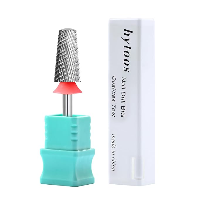 Fine Safety Tapered Nail Drill Bits, Uncoated Smooth Top Barrel Nail Bit, 3/32 Two-way Carbide Drill Bits for Nails, Electric Drills Files Accessories Removal Manicure Soft Gel
