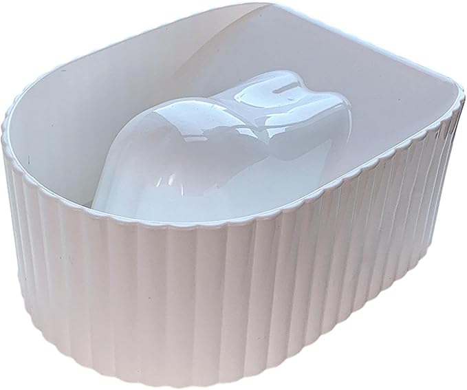 Generic Nail Soaking Bowl Nail Manicure Bowl Portable Nail Softening Bowl Nail Art Tool for Supplies Household Home Girlfriends Women, White