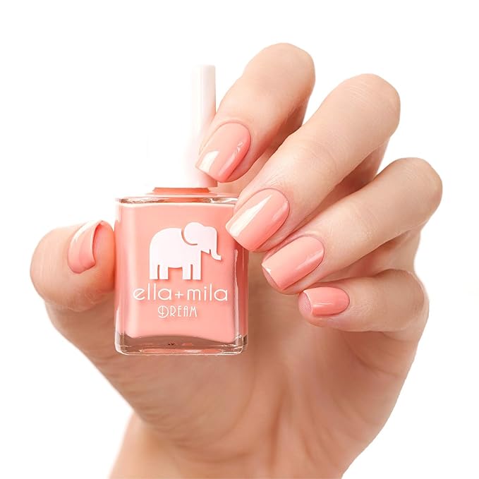 ella+mila Professional, Quick Dry, Long-Lasting & Chip-Resistant Pink Nail Polishes (Bubble Trouble - 0.45 fl oz)