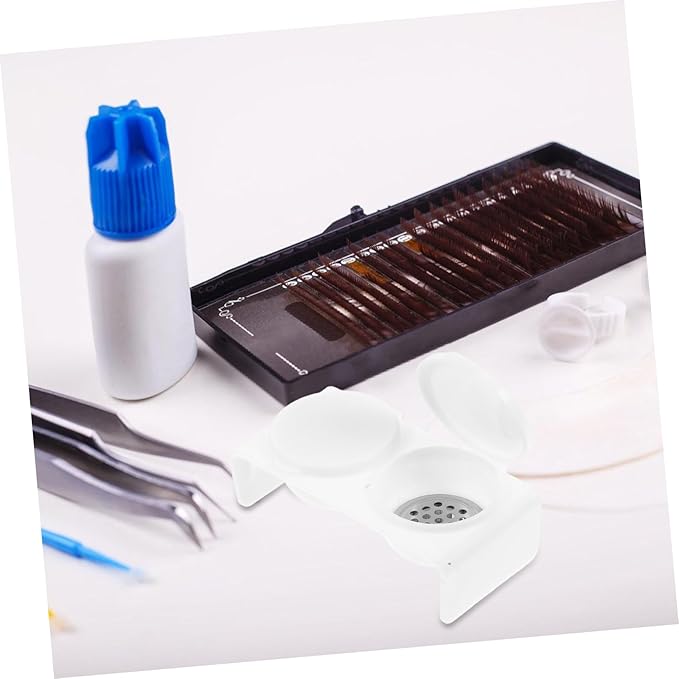 Nail Dappen Dish Lid Double Cup Nail Soaking Bowl Brush Cup Monomer Dish