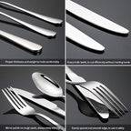 Silverware Set, Briout Flatware Set Service - Image 3