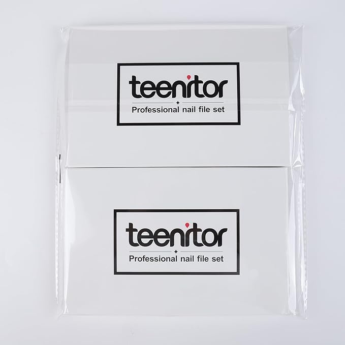 Teenitor 12pcs Nail Files and Buffers, Nail File Nail Buffer Block for Women, Emery Boards for Nails Nail Buffer and Shine Kit, Fingernail Files 100/180 Grit Nail Files for Natural Nails