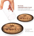 Coasters for Drinks, Ceramic Stone, Wooden Rustic | Farmhouse Wood Absorbent - Image 3