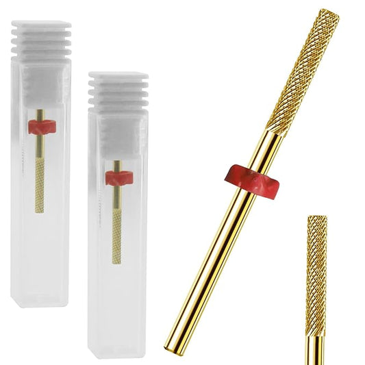 2Pcs Cleans Dead Nail Supplies, Carbide Drill Bits Remover Nail Drill Bits, Drill Bits Nail Tech Suitable for Nail Drill, Cuticle Bit for Electric Cuticle Drill Bits Nail File Nail Bits for Nails