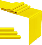 4-Pack Yellow Satin Table Runner 12 x 108 Inch Long Bright and Smooth Silk - Image 8