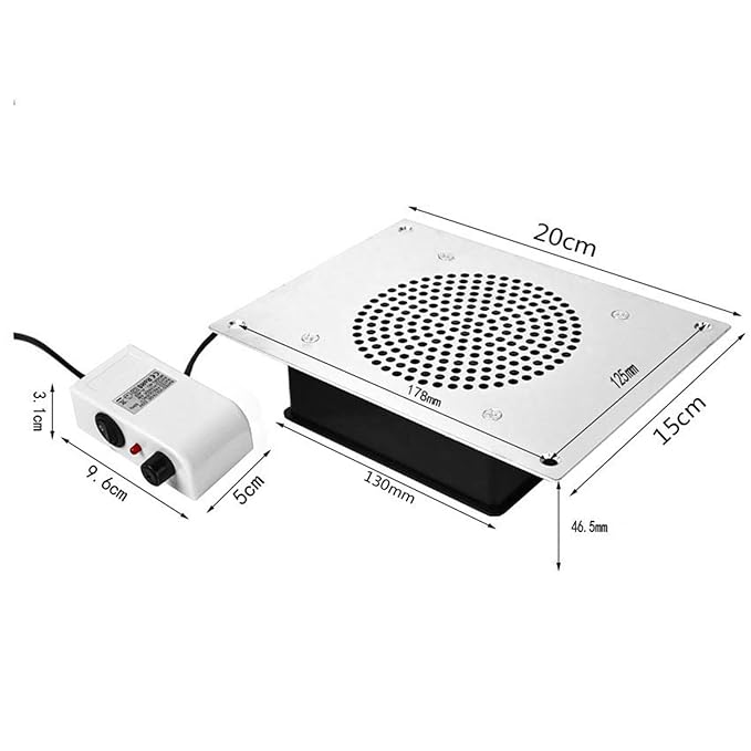 Nail Dust Collector Removal Manicure Tool Powerful Manicure Tools Extractor for Salon Nail Polishing US Adapter Professional