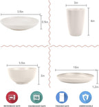 Wheat straw dinnerware sets - Image 2