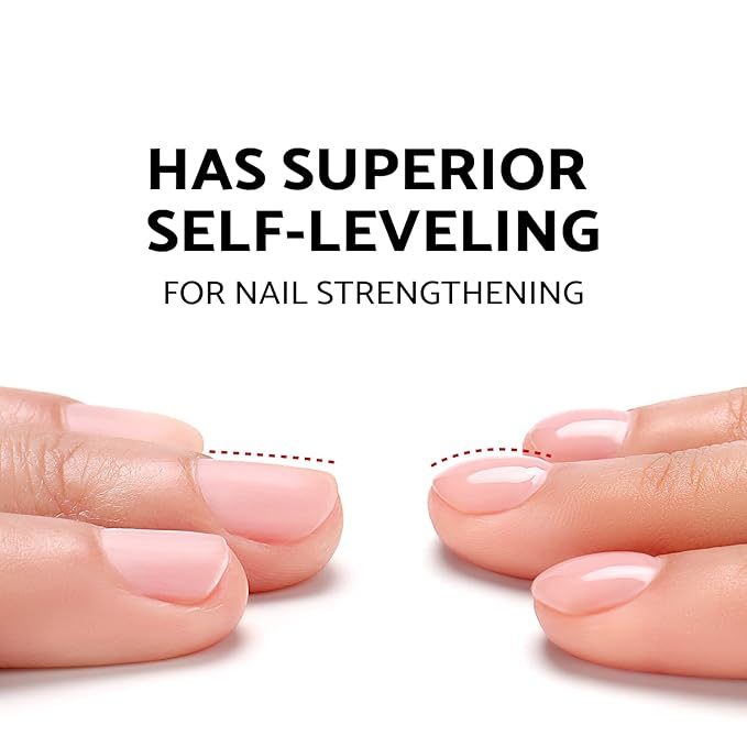 AIMEILI Rubber Base Gel Nail Polish, Hema Free, Cruelty Free, Vegan, Builder Nail Gel Base Coat Soak Off Nail Art Design - RB1017 8ml