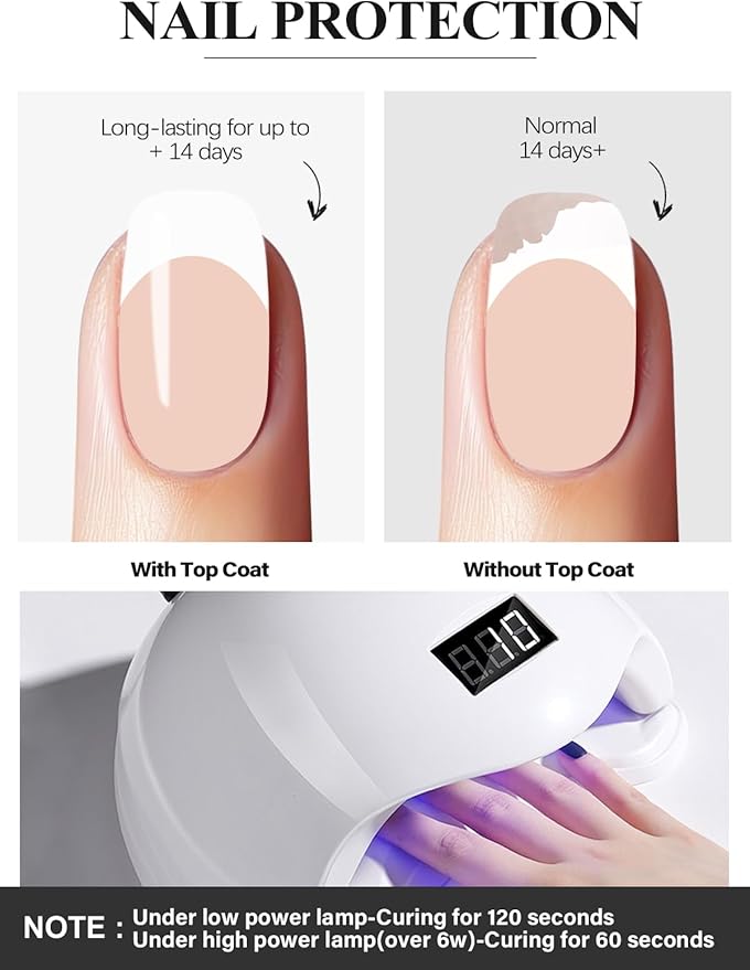 EBANKU 20Pcs Semi-Cured Gel Nail Strips, Nude Deep French Nail Sticker, Lasting Waterproof Full Wraps Stickers for Salon Manicures, Perfect for Women, Girl with File and Stick