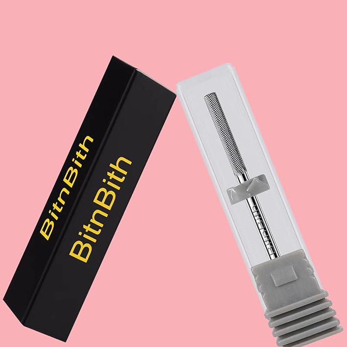 Nail Drill Bit Professional Safety Carbide Nature Nail Buffer Drill Bit 3/32” Cuticle Dead Skin Remover,Nail Prepare Bit Nail Bed File Manicure Two Way Rotate for Home Salon,3XF-Flat