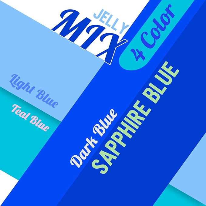 Blue Jelly Resin Rhinestones Bulk 3mm 4mm 5mm Flatback Royal Blue Stones for Crafting Non-Hotfix Teal Blue Sapphire Blue AB Resin Gems Diamonds for Nails Eyes Face Makeup Tumblers DIY Crafts