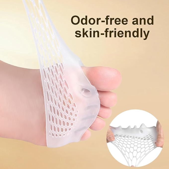 Hyggear Toe Bunion Corrector for Women Nighttime, Silicone Toe Separators, Breathable and Soft, Prevent Friction, Relieve Pressure Manicure(4 sets) (A)