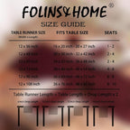 FOLINS&HOME Burgundy Waterproof Decorative Table Runner 108 Inches Long | - Image 6