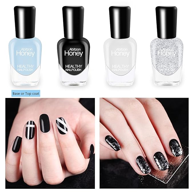 NEW Nail Polish Set (10 Bottles) - Non-Toxic Eco-Friendly Easy Peel Off & Quick Dry Water Based Nail Polish