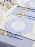 60pcs Blue Plates Disposable - Image 7