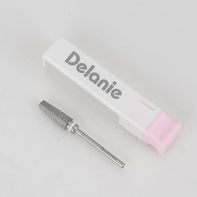 Delanie Professional 5-in-1 Carbide Nail Drill Bit for Professional Nail Tech, 3/32", XC+M+3XF