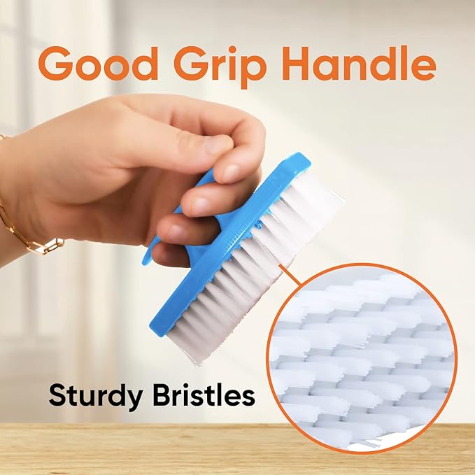 Nail Brush for Cleaning Fingernails, Nail Scrubber Brush, Toe Foot Hands Fingernail Brush Cleaner- Small Scrub Brush- All-Purpose Stiff Cleaning Brush (12 Pack, Blue)