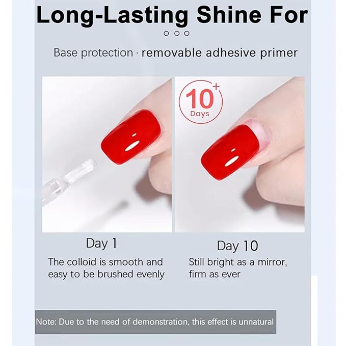COSMOO 2 PCS 15ML Top Coat for Nail Polish, Clear Quick Dry Nail lacquer Fast Air Drying Long Lasting Nail Polish, 0.5FL Oz