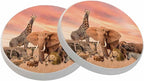 Safari African Animals Coasters by oFloral