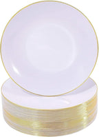 Nervure 100PCS Gold Plastic Plates by Nervure