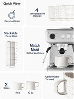 LE TAUCI Stackable Coffee Mugs Set - Image 4