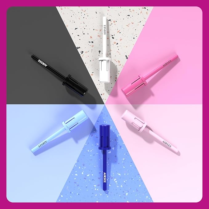 AIRSEE Nail Drill Mandrel Bit for Efile Sanding Bands, Stainless Steel Professional Electric File Head for Clean Cuticle Removing, Acrylic Tip Dead Skin Sander Remover Manicure Safety (Rose Pink)