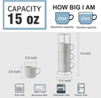 Hasense Coffee Mugs Set of 4 - Image 3