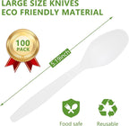 Compostable Spoon, 100 Biodegradable Silverware - Image 3