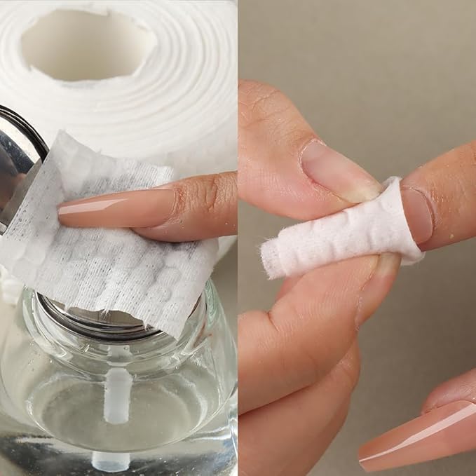 Nail Polish Remover Pump Push Down Pump Dispenser 500Pcs Lint Free Nail Wipes Pump Bottles for Liquids Eye Makeup Remover Pump Push Down Alcohol Dispenser Empty Black Bottle