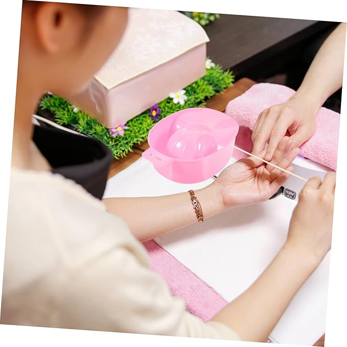 Soaking Bowl Nail Art Bowl Hand Nail Soaker Manicure Tool Set for Both Hands