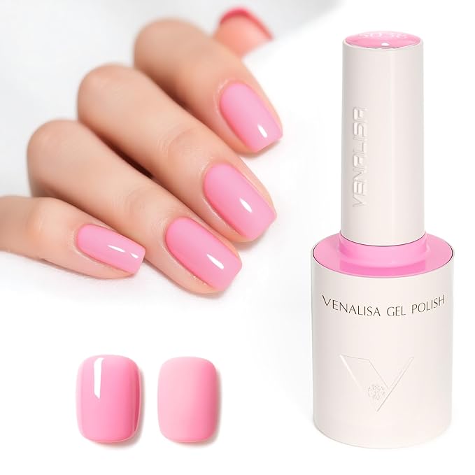 VENALISA Pink Gel Nail Polish 1 Pcs 10ML Soak Off UV Gel Salon Manicure DIY at Home Nail Art For Girls Women