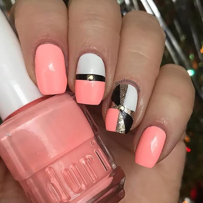 duri Nail Polish, 599 Call Me Maybe, Pastel Coral Shade, Long Lasting