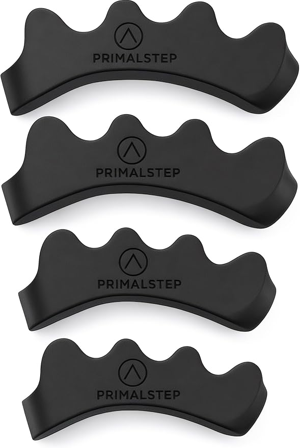 VYCE PrimalStep Toe Separators, Spreaders, Spacers, Straightener to Correct Toes for Men and Women, Bunion Corrector, Plantar Fasciitis and Athletic Mobility, 2 Pairs, S/M, Large