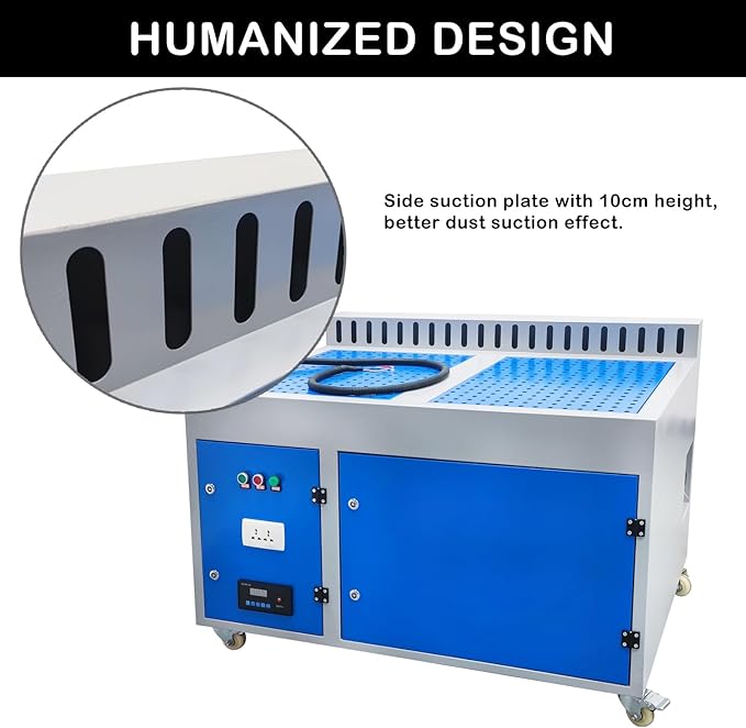 Metal Working Downdraft Table Dust Collector Vacuum Welding Multi-stage Purification Dust Collector for Grinding Polishing Dusting Welding 31.5''*47.2'' 220V