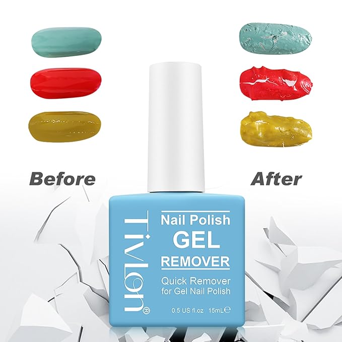 Nail Polish Remover - Easily & Quickly Remove within 3-5minutes｜Magic Gel Nail Polish Remover Without Damaging Nails｜Finger Nail Polish Removerr No Foil, Soaking or Wrapping Required - 0.5oz
