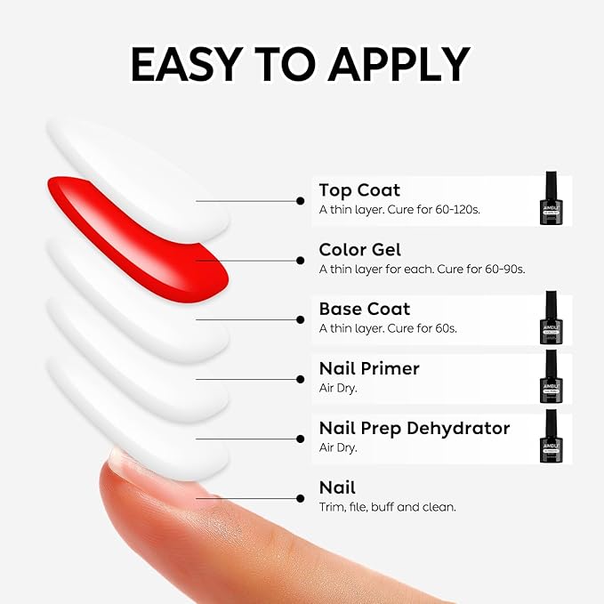 AIMEILI Gel Nail Polish, Hema Free, Cruelty Free, Vegan, Soak Off U V LED Nail Art for Women Girls Manicure Salon DIY Home - 1010 8ml