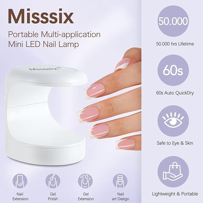 Misssix French Tip Press On Nails, 160Pcs French Gel Nail Tips Short Square, Pink White Soft Gel Fake Nails, X-BASIC Tips Starter Kit for Nail Art DIY 16 Sizes