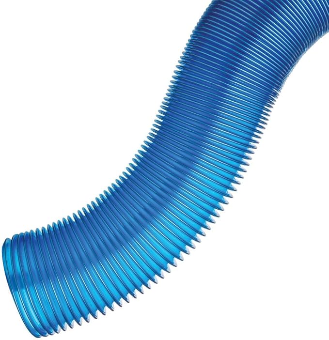 Dust Right 4" Inch Dust Collection Hose, Flexible Vinyl Wood Dust Collector Hose w/ Metal Reinforcement Coil - Compact Dust Collection Fittings