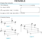 HENABLE 2PCS Large Acrylic Display Risers, Perfume Stand Organizer, Tabletop Use - Image 6