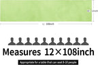 5-Pack Satin Table Runner Light Green 12 x 108 inches Long, Table Runners - Image 4