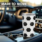 SANDJEST Soccer Tumbler 20oz Stainless Steel Insulated, Travel Coffee Cup - Image 6
