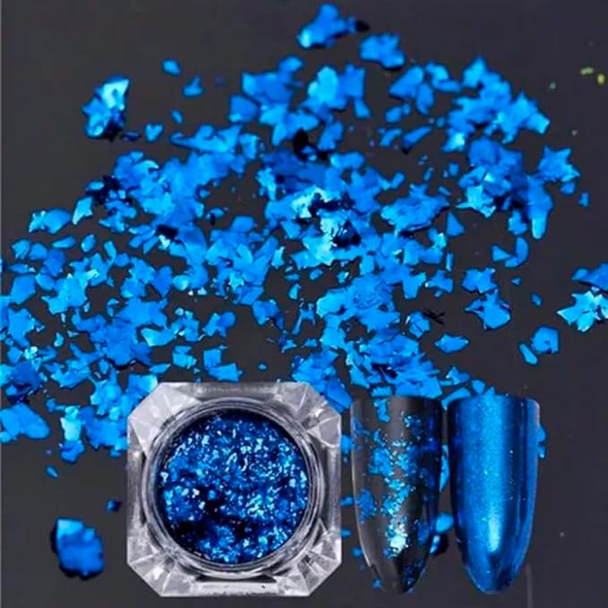 Nail Art Chameleon Glitters Sequins Chunky Iridescent Holographic Flakes Confetti Iridescent Powder for Nail DIY