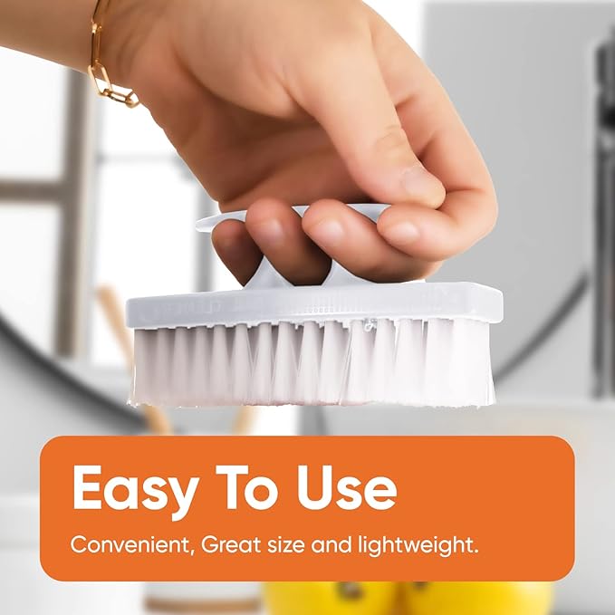Nail Brush for Cleaning Fingernails, Nail Scrubber Brush, Toe Foot Hands Fingernail Brush Cleaner- Small Scrub Brush- All-Purpose Stiff Cleaning Brush for Home, Kitchen, Work, 3 Pack - Superio