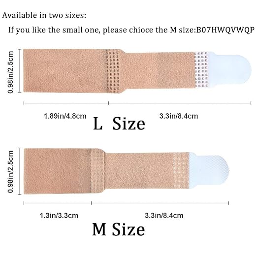 Lengthened Broken Toe Wraps for Your Big Toes, 8 Pcs/Pack Fabric Toe Splint Toe Cushioned Bandages Finger Protectors Straightener Hammer Toe Separators